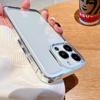 Luxury Transparent Shockproof Armor Case for IPhone 16 15 14 13 Clear Bumper Hard Acrylic Cover
