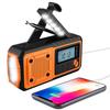 Portable Emergency Radio Outdoor Hand Crank Radio Wind Up Flashlight Radio 4000mAh Power Bank