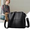 Crossbody Bag for Women's New Soft Leather Retro Women's Bag, Simple and Casual Bucket Small Bag, Casual Multi-layer Shoulder Bag