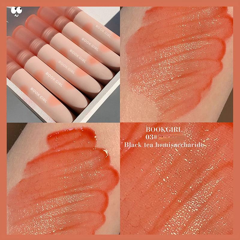 Marshmallow Lip Glaze Lip Mud Student Party No Fading Color Non-stick Cup Mouth Red Show White High Appearance Level Net Red the Same Model Female