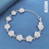 925 Sterling Silver Romantic Rose Bracelet Fashionable Wedding Jewelry