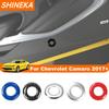 SHINEKA ABS Tailgate Opening Button Trim Ring Decoration Cover For Chevrolet Camaro 2017 2018 2019 Up Car Interior Accessories