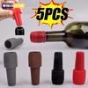 Silicone Wine Stoppers Beverage Bottle Sealer Reusable Sparkling Wine Bottle Stopper Keeping Wine Champagne Fresh Kitchen Tools