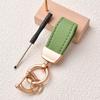 Cute Small Keychains for Women Rose Golden Metal Ring Clasp Keychain with Mini Screwdriver Bag Decoration Pendant