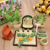LWN Miniatures Gardening Vegetable Food Furniture Sets for Doll House Accessories Kids Toys Christmas