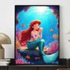 DIY Diamond Painting Mermaid Princess Cross Stitch Kit Mosaic Art Diamond Painting Full Circle Diamond Home Decoration