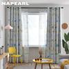 1PC NAPEARL 70-80% Blackout Printed Cartoon Animal Pattern Personalized Curtains Sheer Curtains for Bedroom Living Room Home Decor