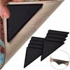 8/24pcs/set Triangle Washable Reusable Rug Gripper Anti-skid Rubber Mat Non Slip Patch Tape for Tile Floors Carpets Corners Pad