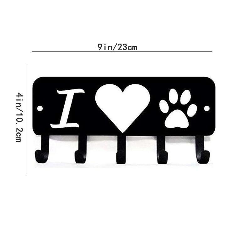 Сердце Собака монтируется навесной металлический подвесной настенный арт-объект для домашнего декора аксессуары - Декоративный органайзер для ключей и аксессуаров