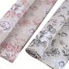 1Pc Cotton Linen Blend Fabric Floral Printed Decorative Fabric for DIY Projects and Tablecloth Making Color  Peony Flower