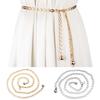 Body Chain Adjustable Dressing Up Electroplating Elegant Round Metal Women Belt Jewelry Accessories