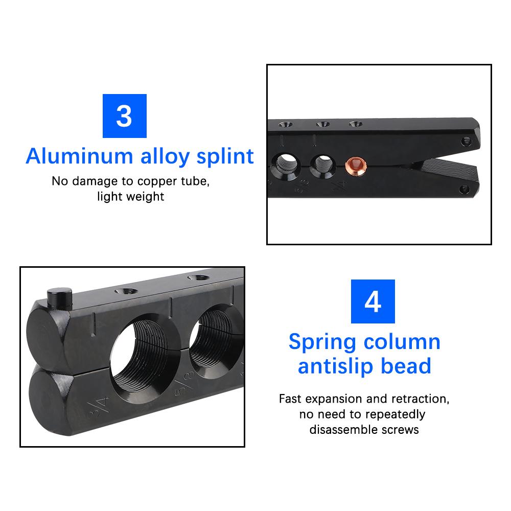 Refrigeration Water Gas Brake CT-806 For Air Conditioning Copper Tube Expander Copper Pipe Flaring Tool Reamer Flaring Tool 45 Degree Angle Eccentric