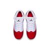 Jordan Max Aura 2 Leather Lace-Up Casual Non-Slip Durable Mid-Top Kids Basketball Shoes Kids Sneaker White Red DC1767-100