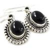 [C9512] - Onyx 'Charms' Silver Earrings