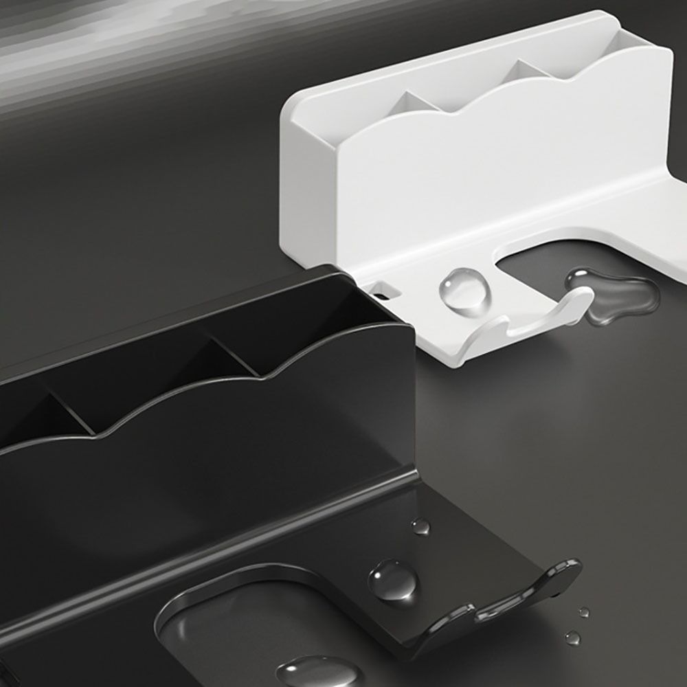 Plastic Hair Dryer Holder Black/White Sorting Bracket Durable Storage Rack