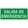 SIGN 1020 PLAST.297x148 ''EMERGENCY EXIT'' LIGHT EMERGENCY EXIT (LETTER)