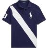 Polo Embroidered Slim Fit Button Short Sleeve Polo Shirt Men Tops Navy-Blue 710969620-001