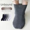 Men's Loose-Fit Lightweight Cotton Long Socks for Seniors, Plus-Size, Thin, Mid-Calf, Spring/Summer