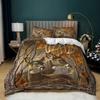 Home Bedding Single Double Bed Full Size Deer Print Pillowcase and Quilt Cover Bedding Home Decoration Bedding Large Bed Quilt Cover Full Size
