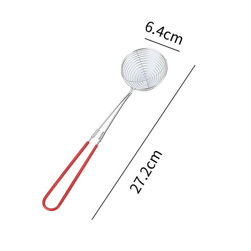 Stainless Steel Colander Sieve,Wire Skimmer Spoon With Handle For Hot Pot Eating