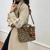 High-quality Versatile Women's Shoulder Bag New Autumn Leopard Print Crossbody Shoulder Bag Bag Large Capacity Shoulder Pockets