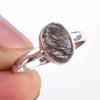 Natural Black Rutile Gemstone Handmade 925 Solid Sterling Silver Ring S.7 T3l27