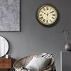 Wall Clock Vintage Silent Non-ticking Battery Operated Hanging Clock for Living Room Home Decoration