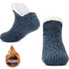 Slipper Socks for Women Men Warm Holding Sock Non Slip Knitted Thick Lined Cosy Winter Fluffy Bed Slippers Suitable for Indoor Home House Floor