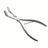 1 PC 7 Inch Silver Stainless Steel Pliers for Tape Hair Extension Tape Sealing Pliers Keratin Hair Extensions Tools