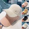 Versatile Baseball Cap Blended Cap Brand Female Autumn And Winter All Match Plush Hat Suitable For Face Big Baseball Caps