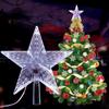 Color Changing Christmas Tree Topper Star with Shiny Rotating Light Party LED Lamp Decoration