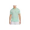 Solid Color Brand Logo Pullover Polo Shirt Men Tops Light-Green DD8372-379