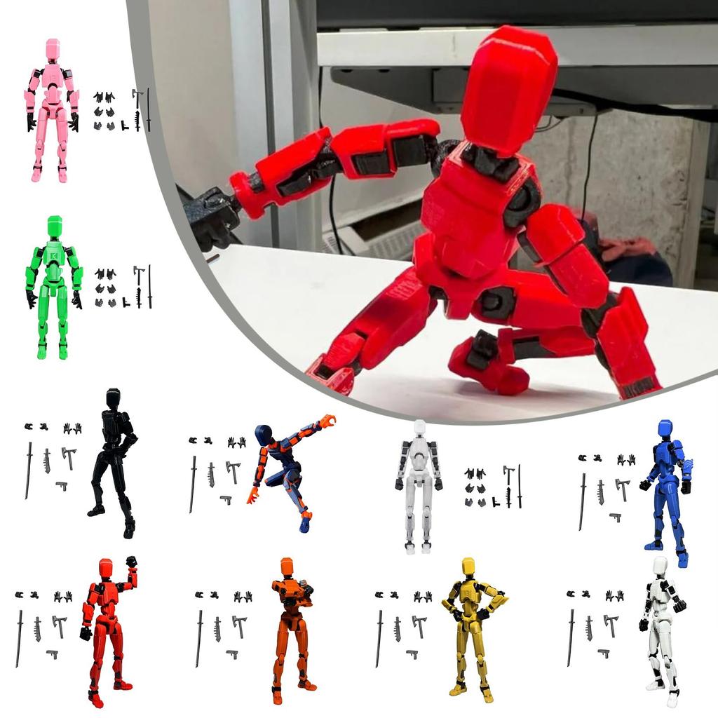 Doll 13-joint Movable 3D Printed Doll Toy 3rd Generation Dummy Doll DIY Full Body Decompression Artifact