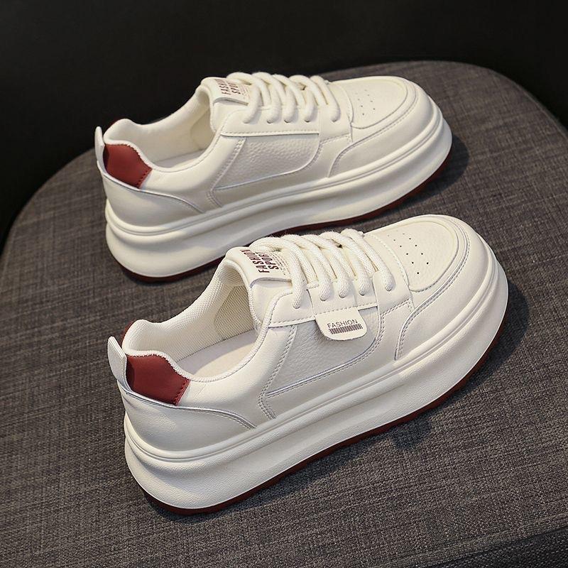Summer Women's Shoes New Breathable Little White Shoes Female Student Korean Version Versatile Thick-soled Heightening Sports and Leisure Board Shoes