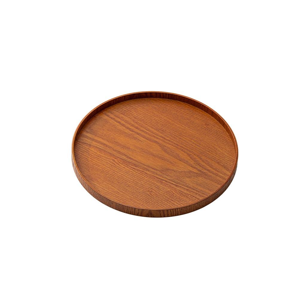 Simple Decorative Tray Natural Candle Holder Tray Multifunctional Wood Serving Tray Coffee Table