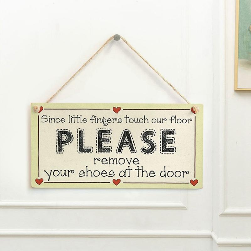 Wooden Hanging Plaque Pendant Tag Vintage Hanger Board Sweet Home Coffee Bar Decor Sign Wall Door Hanging Art Plaque