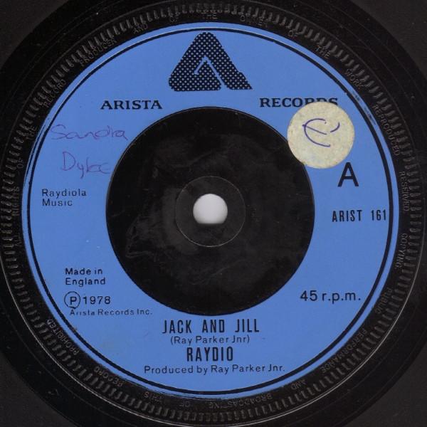 7-дюймовая пластинка RAYDIO - Jack And Jill ARIST161 Arista 1978 UK Соул/Фанк Б/У