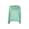 Polo FW22 Solid Logo Embroidered Loose Fit Crewneck Sweatshirt Women Sweatshirt Green 211794395-021