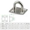 4pcs 5mm/6mm/8mm/10mm/12mm Stainless Steel Square Pad Eye Plate Hook Hanger Heavy Duty Ceiling Wall Boating Yacht Shade Sailing Marine