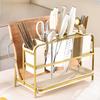 Cutlery Utensil Organizer Kitchen Counter Rack with Sink Tray Cutting Board Knife