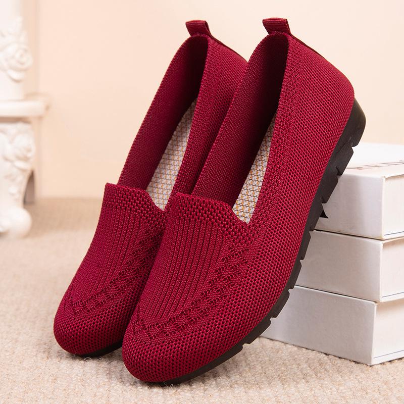 New Solid Color Women's Casual Shoes Lightweight Breathable Anti-slip Daily Women's Shoes