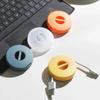 1/2PCSPortable Round Cable Winder Storage Box Rotatable Cellphone USB Data Cord Line Holder Container Wire Management Organization