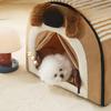 Doghouse Winter Villa Can Be Detached and Washed and Warm  Pet Sleeping Pads  Cat Kennels Dog Kennels Winter Warm and Closed