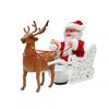 Delicate Santa Display Mold Bright Color Festive Atmosphere Vivid Appearance Christmas Claus Figure Ornament New Year Gift