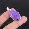 Purpurite Pendant Gemstone Pendant Dainty Jewelry 925 Sterling Silver Pendant Handmade Unique Pendant Latest Design Jewelry Engagement Gifts
