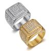 Ring New Hip Hop Nightclub Ring Luxury Full Diamond Men's Ring
