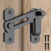 1pc Stainless Steel Sliding Barn Door Lock - 180 Degree Flip,Uncharged- Home Security & Safety Enhancer, Fits Various Door Types
