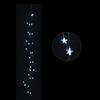 Branche Lumineuse - 30 LED Étoiles - Blanc - Métal - 1m - Intérieur