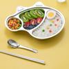 Stainless Steel Plate For Children,Canteen Divided Plate,3Grid,5Grid Dinner Plates,Dinnerware Set, Dinner Tableware