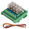  12V Relay DIN Rail Mount 4‑channel 16A Power Relay Interface Module
